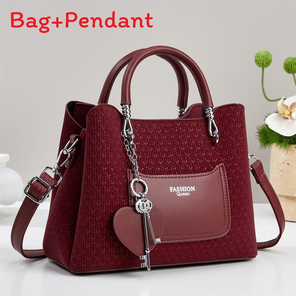 Pu Material Casual Single Shoulder Handbag With Zipper Pocket For Daily Use
