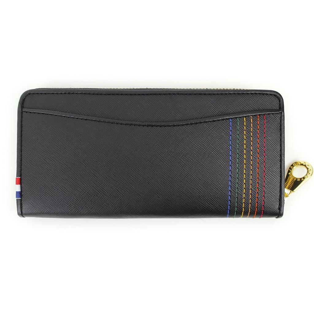 CASTELBAJAC SEST Series Round Zipper Long Wallet with Coin Purse 027605 Black