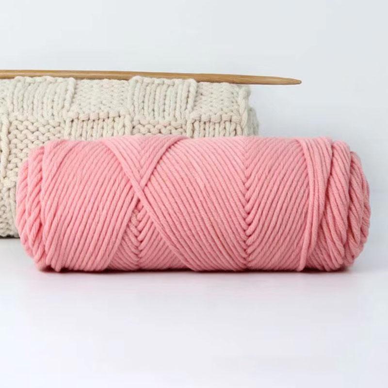 1Roll Crochet Thread Soft Cotton Hand-Woven 8 Strands Diy Scarf Hat Knitting Yarn Hand-Made