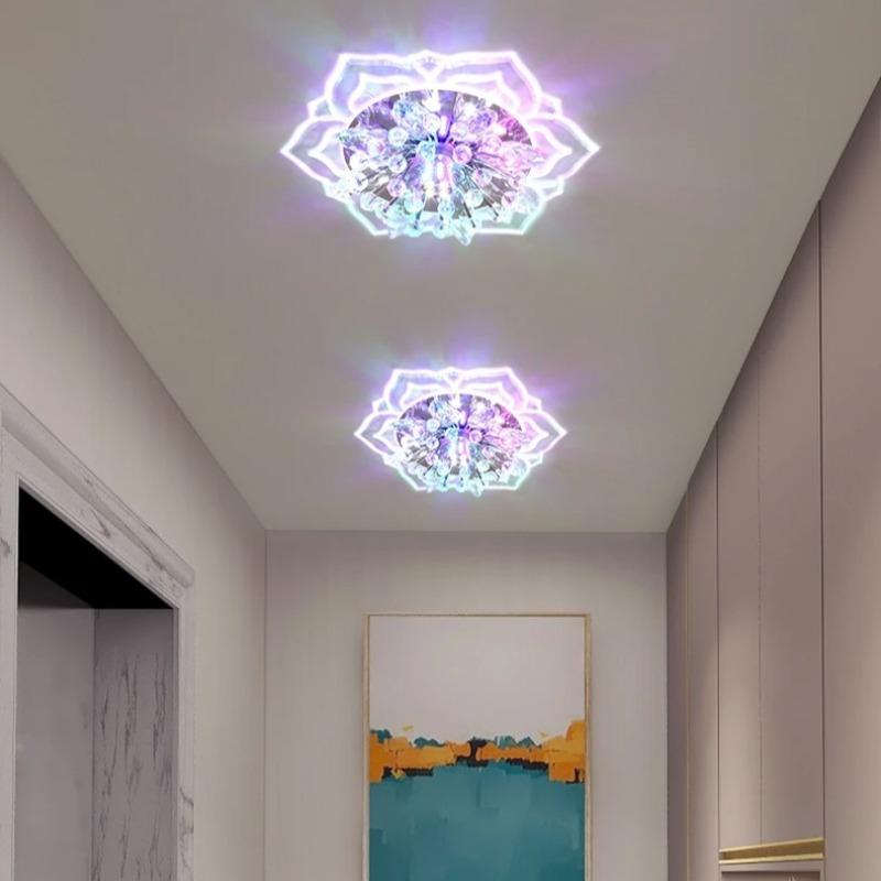 Современный светодиодный потолочный светильник, хрустальный потолочный светильник, люстра для спальни, внутреннее освещение для гостиной, украшение дома, светодиодная люстра