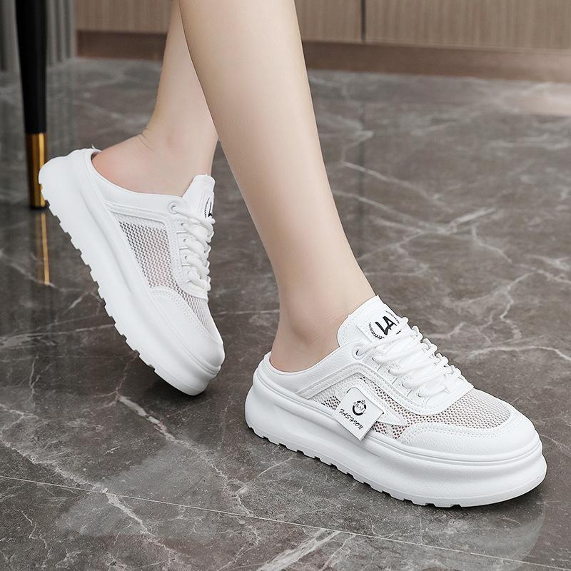 Zy1802 женские сандалии, новые популярные летние универсальные тапочки в стиле Мори на толстой подошве для улицы, на плоской мягкой подошве с ремешком