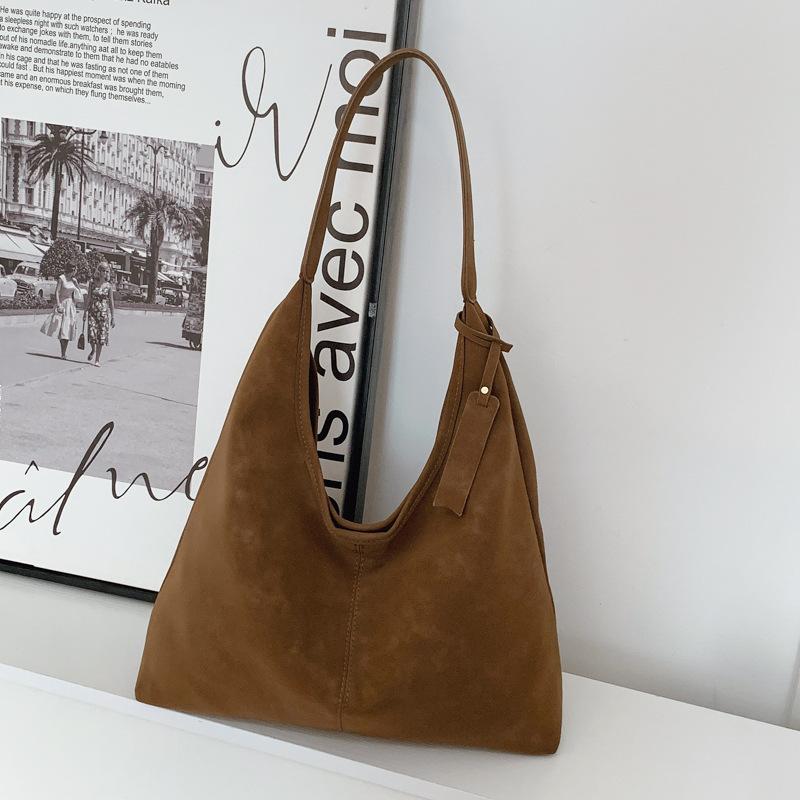 Вместительная осенне-зимняя новая наплечная сумка женская простая сумка под мышкой повседневная сумочка модная сумка-тоут