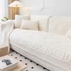 Plush Sofa Cushion Winter Creamy-white Thickened Non-Slip New Cushion Winter Cushion Sofa Cover Cover Towel