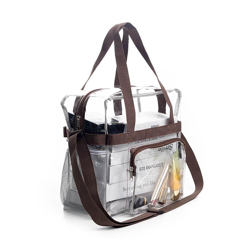 Stadium Approved Large Capacity Clear Bag Travel Mini Shoulder Bag Unisex Transparent Purse