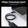 240 Вт USB 4.0 Type-C Кабель для передачи данных Кабель для быстрой зарядки со скоростью 40 Гбит/с Поддержка видео 8K HD Thunderbolt 3/4 для телефона, Switch, iPad