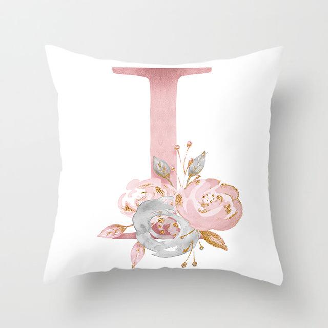 26 Letters Cushion Cover Letter Home Decorative Pillowcase Polyester Throw Pillow Case Cushion Cover For Sofa Almohada Hot Zt25