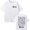Rapper BEELE Album Merch Pop Graphic T Shirt Unisex Women Aesthetic Fashion Gothic Tshirts Summer Tops Oversized Tshirt Fans Gift