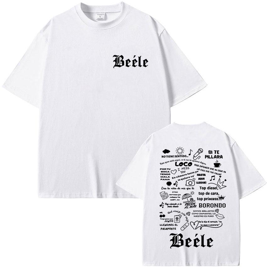 Rapper BEELE Album Merch Pop Graphic T Shirt Unisex Women Aesthetic Fashion Gothic Tshirts Summer Tops Oversized Tshirt Fans Gift
