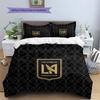 Los Angeles FC  Pattern Bedding Quilt Set  Home Decoration  Gift (1 * duvet cover + 2 * pillowcase  without core)