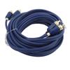 RCA Audio Cable 5 Meters Blue Elastic Pure Copper Durable Automotive Audio Cable Amplifier Tools