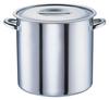 Oya Seisakusho Electromagnetic Molybdenum Pot 24cm with Scale Stainless Steel Bottom Thickness Japan AZV6524 (18% Chrome, 1.5% Molybdenum) 2.0mm
