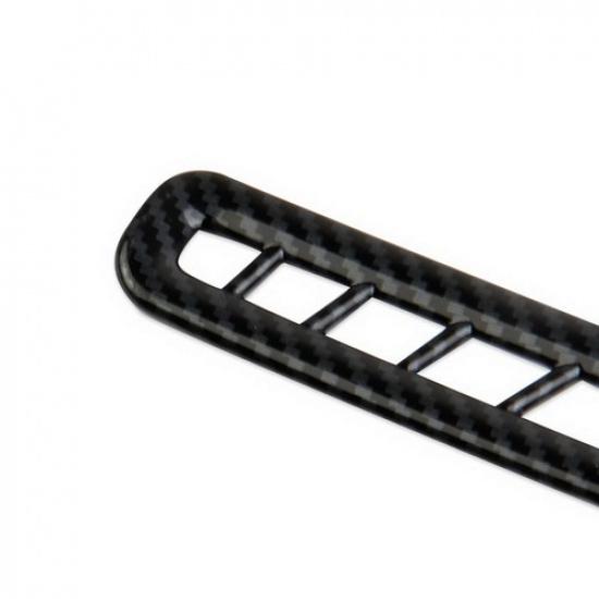 Carbon fiber style interior door A/C outlet vent cover trim fit for Ford Mustang
