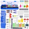 Fishing Tackle Boxes Fishing Pole Set Full Kits With Telescopic Fishing Rod And Spinning Reel Baits Hooks Travel Pole Set
