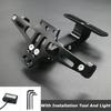 CNC Aluminum Alloy Adjustable Motorcycle License Plate Holder Bracket with LED Tail Light Kit