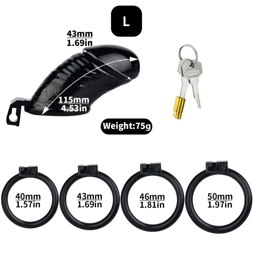 Мужской замок для пениса, носимый из смолы, замок CB, черный замок для пениса, гей-рогоносец, БДСМ, секс-игрушки, пояс верности
