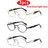 Luxury Brand 3Pcs Oval Sunglasses Women Men Metal Retro Trend Outdoor Sun Glasses High Quality Classic Men Eyewear Uv400