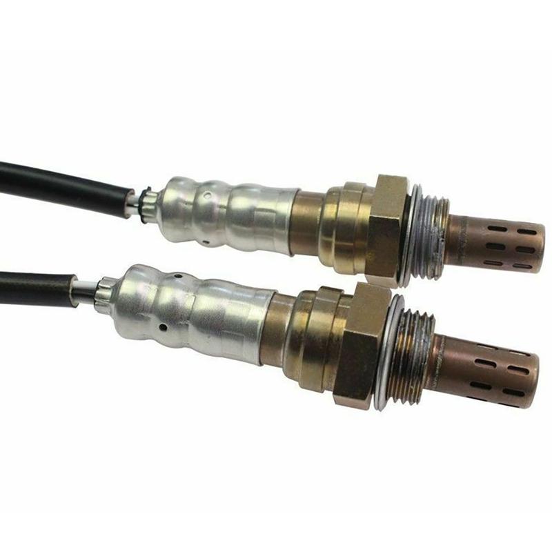 2pcs Oxygen O2 Sensor Upstream Downstream Front & Rear For 2001 2002 2003 2004 2005 Honda Civic 1.7L D17A7 Engine 4 Wires