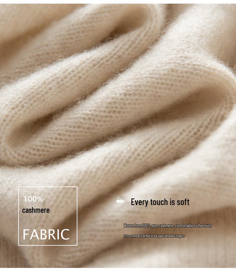 Women's 100% Cashmere Loose Fit Base Layer Top for Autumn/Winter