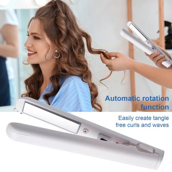 Портативный USB-выпрямитель для волос, быстрый нагрев, электрические щипцы для завивки, прямые вьющиеся волосы, челка, мини-щипцы для завивки, дорожный инструмент для укладки волос для женщин