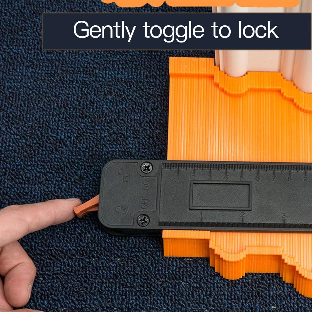 Деревянный профильный шаблон для формирования кромок, плиточный, для измерения дерева, линейка с фиксатором, 10 дюймов