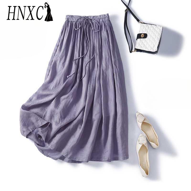 HNXC Женская Мода Повседневная Однотонная С Принтом Летняя Весенняя Юбка
