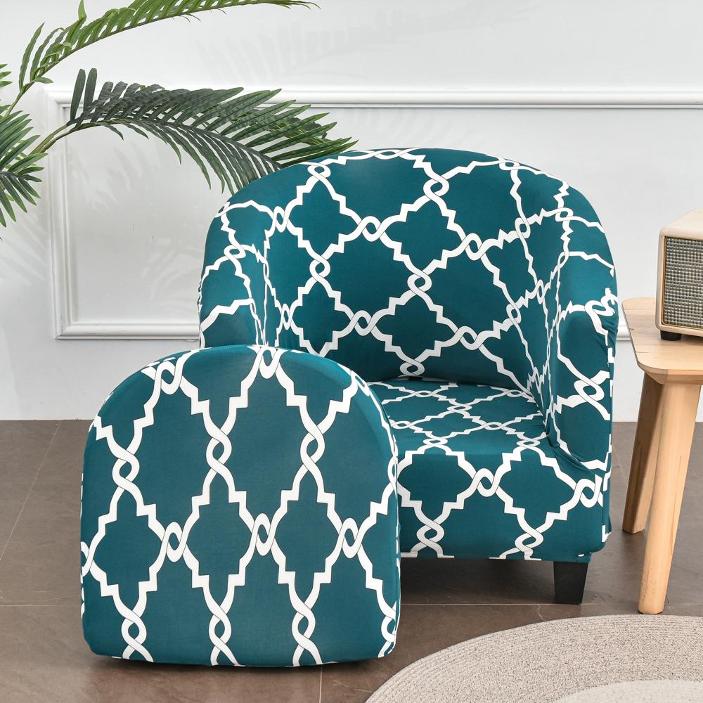 Чехлы для клубных стульев в сплит-стиле, эластичные чехлы для стульев, ванна, чехлы для диванов для гостиной, барная стойка, спандекс, чехлы для диванов