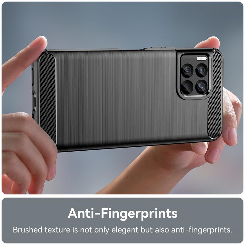 Чехол из ТПУ с текстурой углеродного волокна для T-Mobile Revvl 7 Pro 6x 5G Revvl 6 T Phone Pro 5G Противоударный Защитный Бизнес Полная Защита Чехол