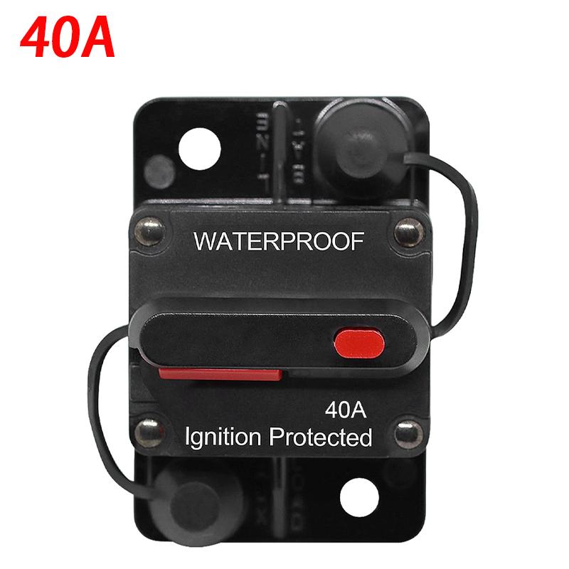 30A 40A 50A 60A 70A 80A 100A 120A 150A 200A 250A 300A AMP Предохранитель Сброс 12-48 В постоянного тока Автомобиль Лодка Водонепроницаемый Ручной сброс