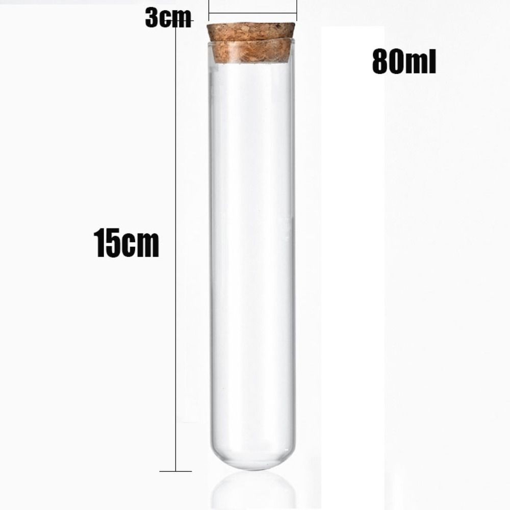 20шт 150*30 мм стеклянные пробирки прозрачные плоские пробирки соли для ванн