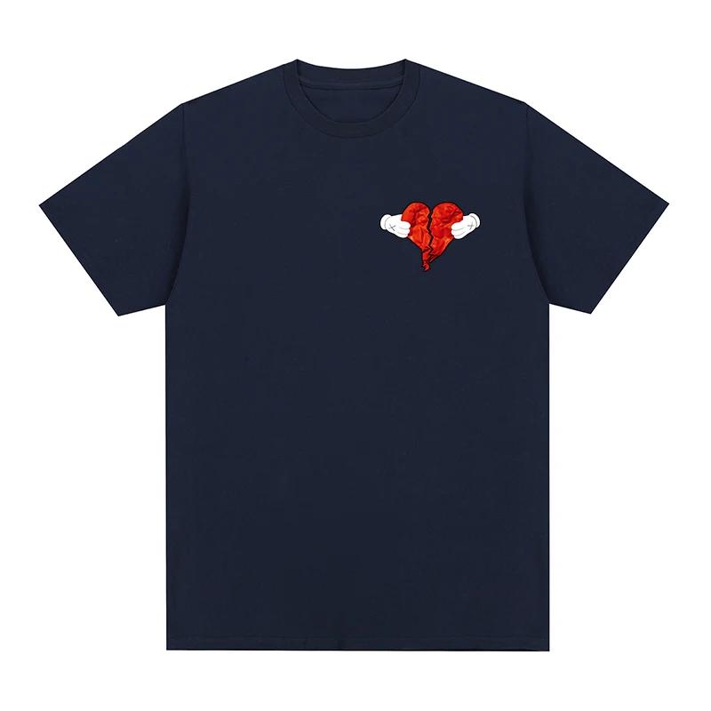 Kanye West Heart Hip Hop T-shirt Vintage Cotton T Shirt New TEE TSHIRT Tops Unisex