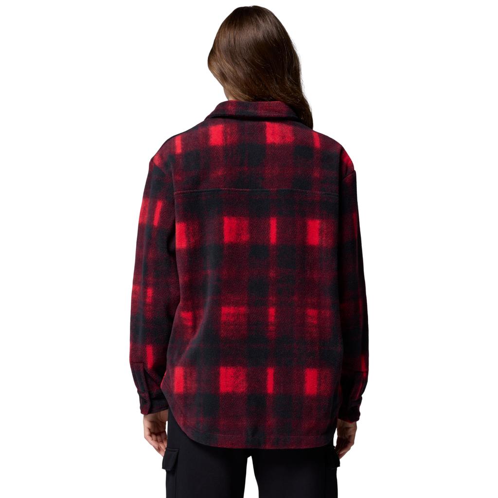 Columbia Benton Springs Fleece Shirt Jacket II, Womens Red Jacket