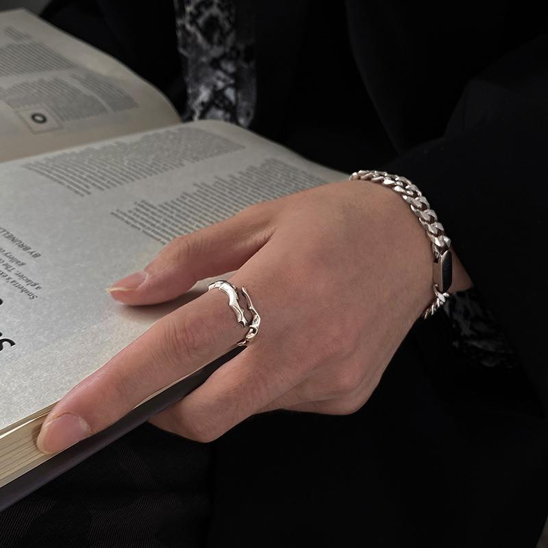 Регулируемое ротанговое кольцо с регулируемым отверстием для мужчин и женщин, винтажная мода, персонализированный подарок ручной работы