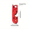 Master Lock Red Electrical Box Circuit Breaker Lockout, Tagout Breaker Box Lock for Standard Single and Double Toggles