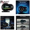 OBD2 Car HUD F9 OBD Head Up Display Auto Smart Car Бортовой компьютер Датчик Цифровой спидометр Температура Двигатель Обороты Сигнализация