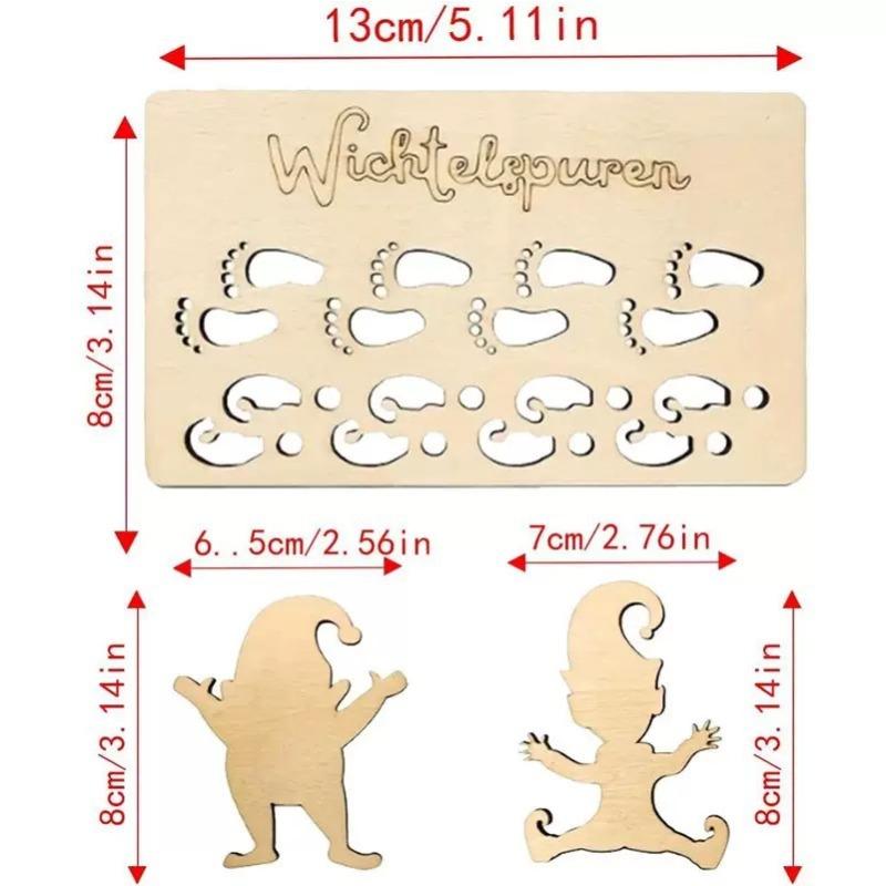 Подвески для украшения елки, Товары для вечеринок, Деревянные поделки ручной работы, Расписанные вручную деревянные щепки для елки