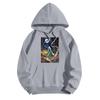 Women's Fashionable Casual Halloween Witch Print Hooded Sweatshirt With Pockets Long Sleeved Sweatshirt