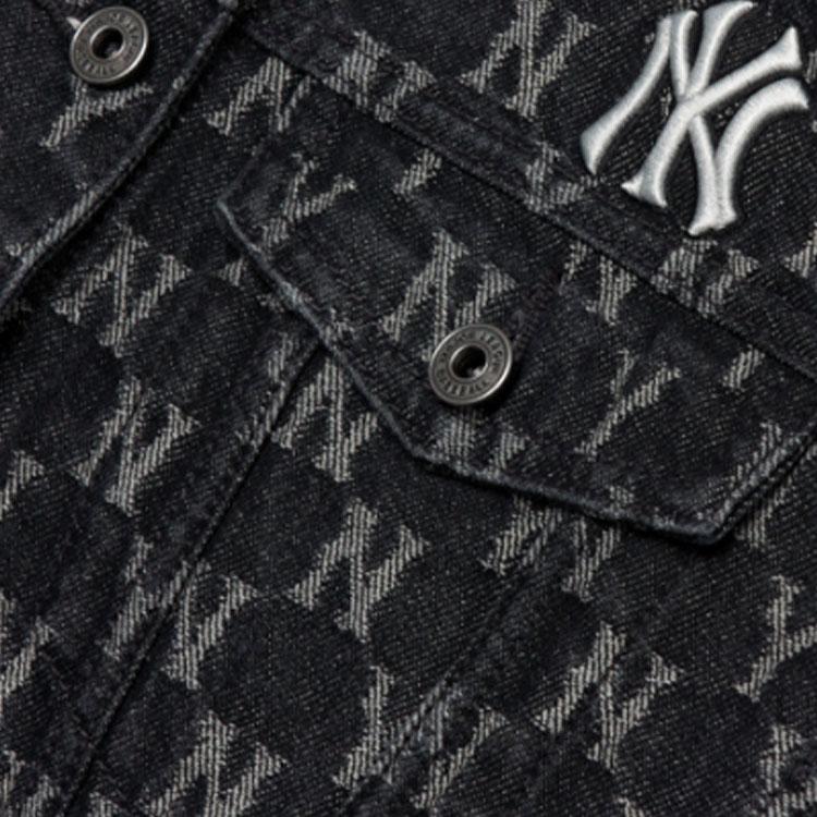 Новые женские джинсовые куртки MLB Old Flower темно-серого цвета 3FDKM0321-50GRD