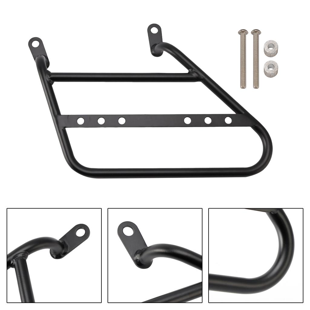 Luggage Rack Side Saddle Bag Mount Bracket Black For R.E. Meteor 350 21-24