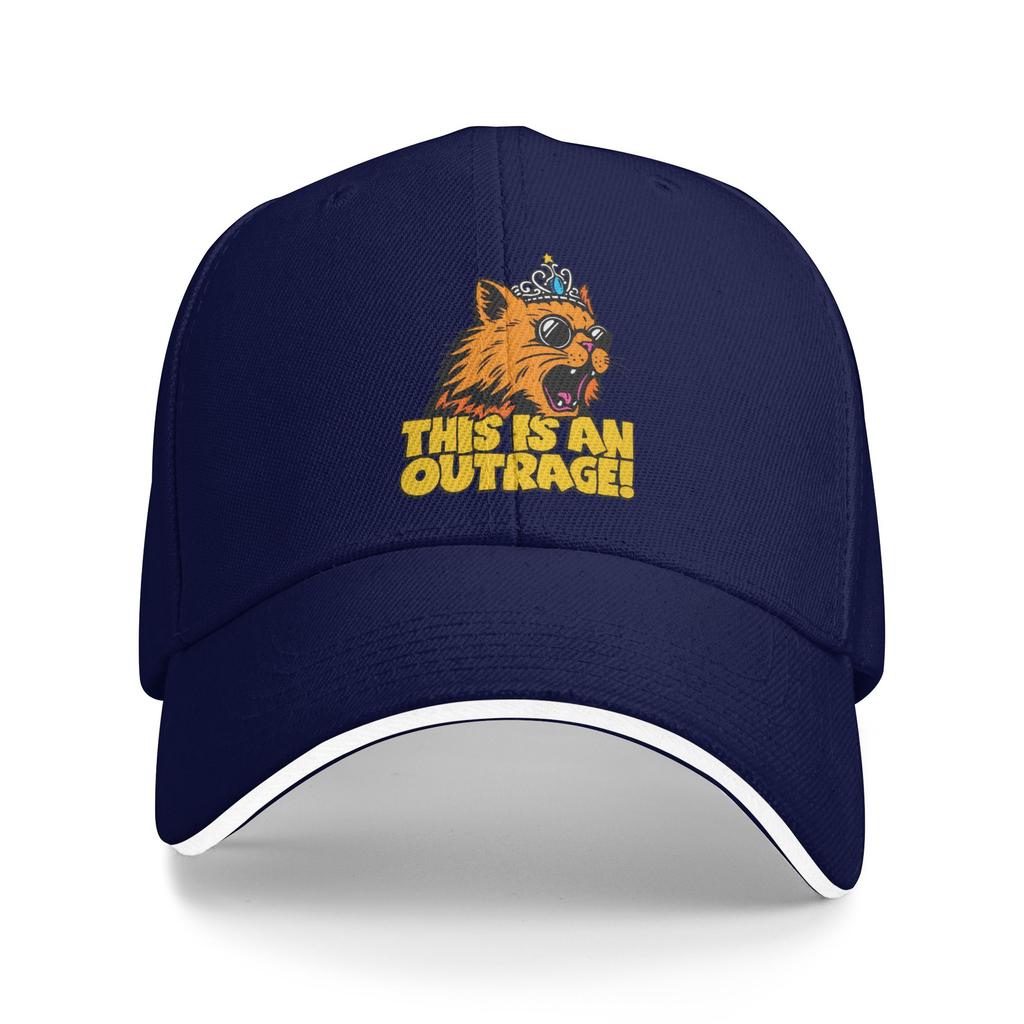 Dungeon Crawler Carl Princess Donut This is an Outrage Sun Baseball Cap Summer Trucker Hat For Men Running Hippie Snapback Cap