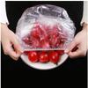 100pcs Disposable Food Cover Plastic Food Bag Elastic Wrap Food Lid Bowl Dish Covers Shower Headgear Cap Kitchen Accessories