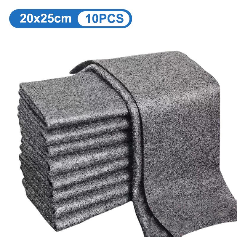 10/20 шт. утолщенная волшебная салфетка для чистки, волшебная салфетка из микрофибры без полос, многоразовая тряпка для мытья стекол для кухонь, стеклянных машин