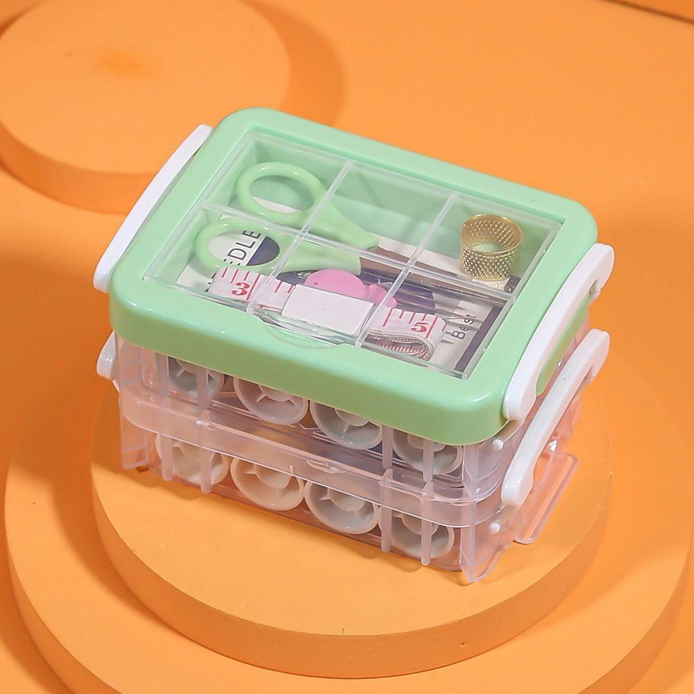 Домашний жилой профессиональный наперсток, пуговицы, игольные нитки, коробка для хранения, органайзер, набор для шитья