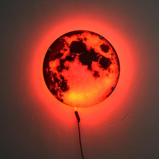 Настенный светильник с заземлением, цветной пульт дистанционного управления, с регулируемой яркостью, бескаркасный, современный, для гостиной, прикроватной тумбочки, светодиодный для детской комнаты