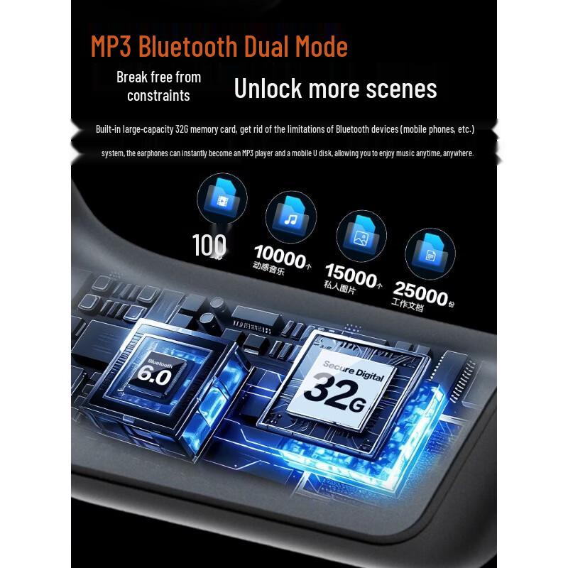 Спортивные Bluetooth-наушники Newmine BC-F3 с костной проводимостью