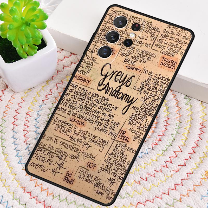 Чехол Capa GREYS ANATOMY для Samsung Galaxy note 10 pro S26 Ultra S23 S24 FE S25 S21 S22 PLUS ударопрочный