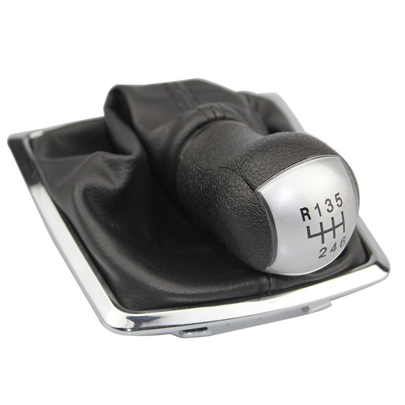 5 6 Speed for Ford Focus 2 MK2 2005 2006 2007 2008 2009 2010 2011 Car Gear Shift Knob Boot Cover Gaiter Collars Accessory