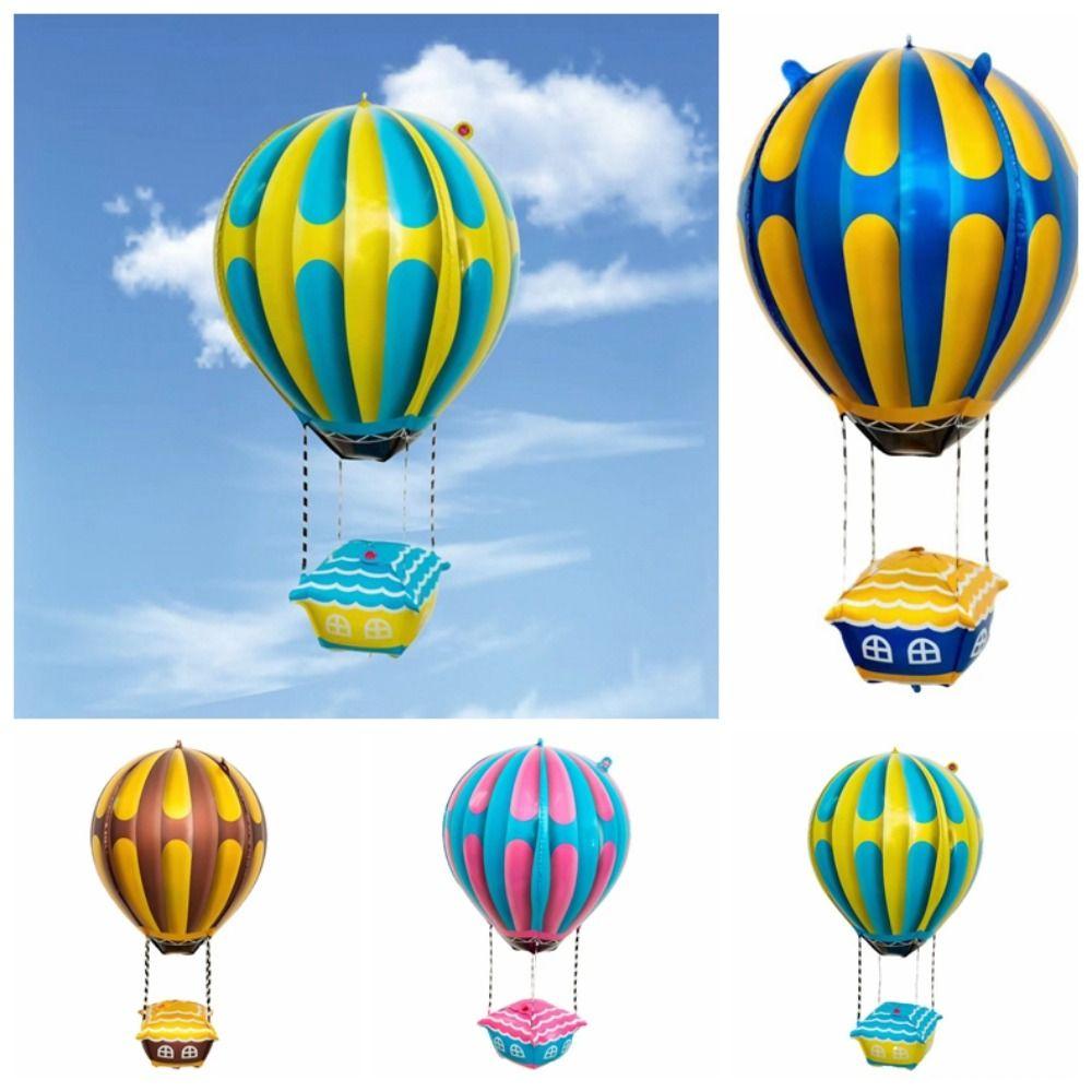 Cute Foil Balloon Thickened Party Decor Balloon Interesting 4D Hot Air Balloon Children