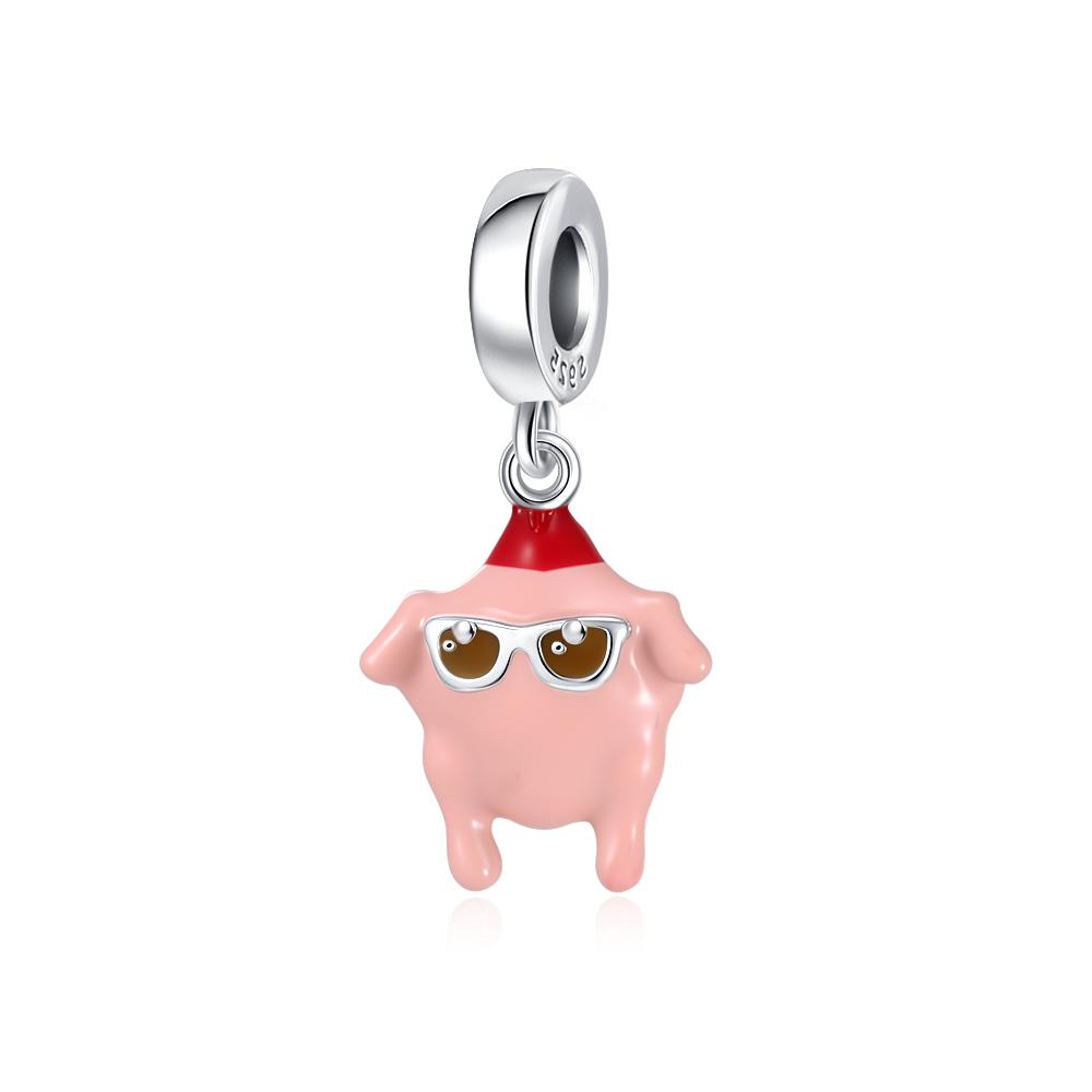 Europe New Copper Cross Charm Cute Frog Squirrel Dangle Pendant Bead Fit Original Bracelet Jewelry For Gift