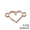 Новые поступления Аксессуары для ювелирных изделий Персиковый разъем в форме сердца Аксессуары Части Украшения и аксессуары для дома и сада
