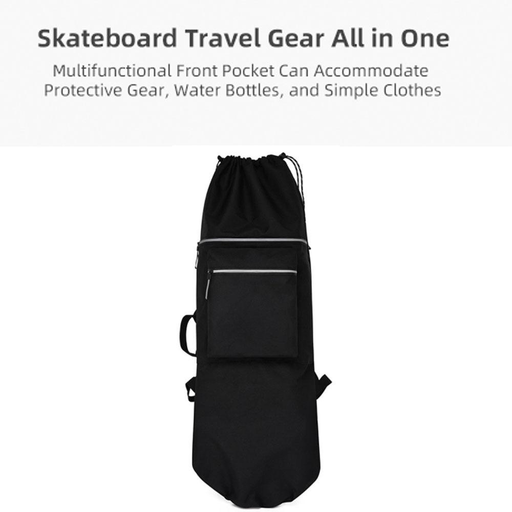 Waterproof Skateboard Bag Night Reflective Skateboard Gear Bag Skateboard Backpack Outdoor Sports